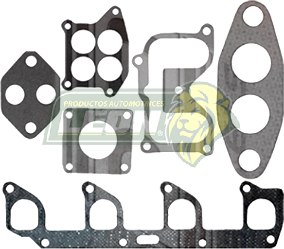 JUNTA MULTIPLE FORD 4 Cil. M.140” 2.3L SOHC, MAZDA TK 4 2.3L, RANGER (ADM. INC. JTA. PLENO) 88-02 CONT.: 6 PZAS. 1 JTA. M ADM, 2 JTA. PLENO, 3 JTA. VARIAS