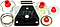 REPUESTO PALANCA VEL. NISSAN TSURU I 84-87 (11 pzas.) HO778
