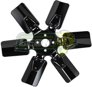 VENTILADOR METAL RENAULT R18 6 ASPAS ØI: 2.5 cm, ØE: 33.7 cm.