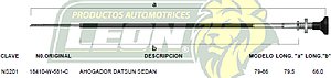 CHICOTE AHOGADOR DATSUN SEDAN 79-86