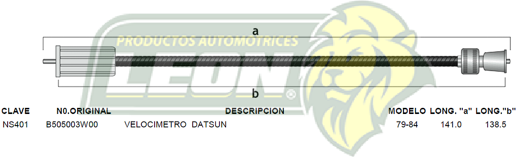 CHICOTE VELOC. SEDAN, GUAYIN, SAMURAI 77-78