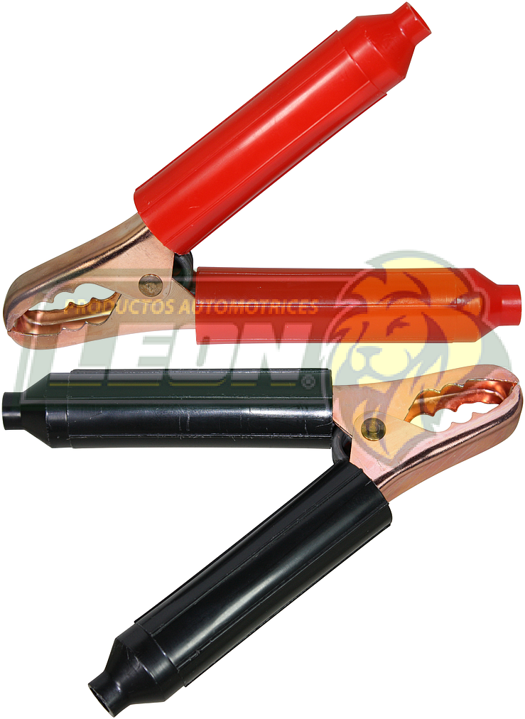 PINZA PASACORRIENTE GRANDE 100 amp COBRIZADA NEGRA ó ROJA FIL-GRIM