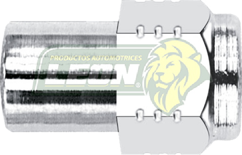 TUERCA CROMADA MAGNESIO COMBI, CHEVROLET CHEYENNE 14x1.50 mm LL. 21 mm (01-050) HEX. 13/16 X 36.5 MM LARGO