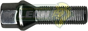 BIRLO RUEDA CROMADO PLACACERO VW SUPER VOCHO 1600 LARGO 14x1.50mm (35 MM ROSCA Y 62 MM TOTAL)
