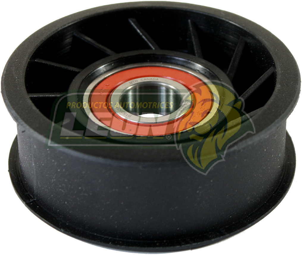 POLEA LOCA-TENSORA NAILON DOBLE CEJA FORD TOPAZ, AEROSTAR, ECONOLINE, EXCURSION, EXPEDITION, EXPLORER, F-350, F-450 SUPER DUTY, NAVIGATOR, RANGER, THUNDERBIRD, G.M. CORVETTE TP