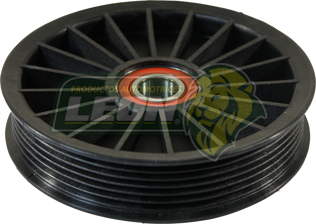 POLEA LOCA NAILON DOBLE CEJA 6 RANURAS CMTAS. F-150, 250, 350, MICROBUS V6, V6 92-98