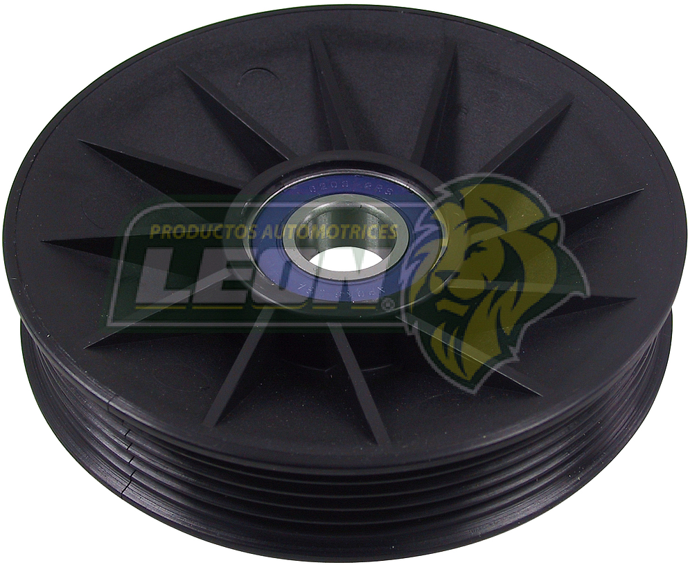 POLEA LOCA DE MOTOR FORD THUNDERBIRD 3.8L V6 86-88 F.I., TOPAZ L4 2.3L, AEROSTAR 87-91 V6 3.0L, WINDSTAR Y COUGAR 3.8L V6 86-90 TP 5R. ØI: 17 mm ØE: 120 mm A: 25 mm