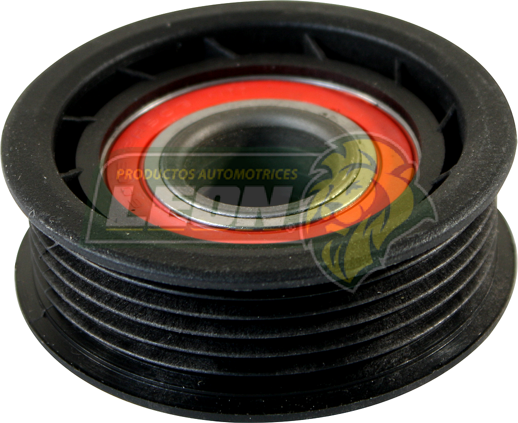 POLEA TENSORA NAILON DOBLE CEJA 6 RANURAS G.M. CHEVY MONZA C-A/A 1.4, 1.6L 94-02
