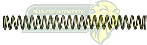 RESORTE RETORNO ACELERADOR VW SEDAN, COMBI COMPRESION 10.4 cm (R-232)
