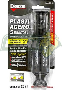 ADHESIVO RAPIDO TRANSPARENTE (LIQUIDO) SUPER 5 MIN. JERINGA 25 ml.