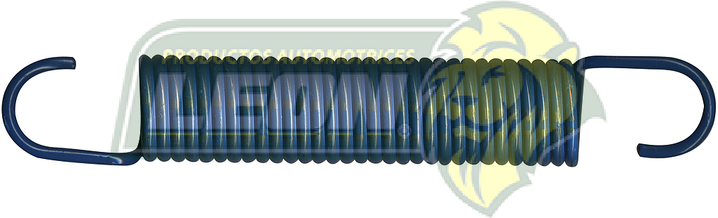 RESORTE TENSION 0.177” AZUL ØM: 4.5 mm ØI: 27 mm ØE: 36 mm ESPIRAL: 14.4 cm L. TOTAL: 23 cm