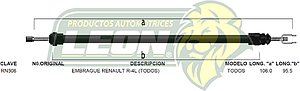 CHICOTE EMBR. RENAULT R-4L TODOS