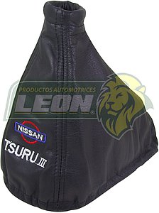 FUNDA PALANCA VELOCIDADES NISSAN TSURU III (PIEL C/BORDADO)