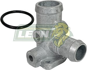 TOMA AGUA VW 1.8L A1, A2, A3 1.8L “2 BULBOS, 2 SALIDAS CON ROSCA DE 10x1.0 mm BAJITA” (ALUMINIO) (026121133D)
