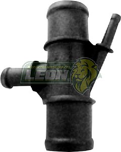 TOMA AGUA VW POLO, SEAT IBIZA 4C. 2.0L 03-06 “CODO DE AGUA 2 SALIDAS GRUESAS, 1 MEDIANA Y 1 PIPETA” (6Q0121438A)