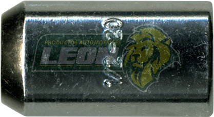 TUERCA CROMADA CILINDRICA PLACACERO T/SEGURIDAD 1/2-20H. LL.1/2 ØE:20 mm ALT:32 mm GM, FORD, CHRYSLER