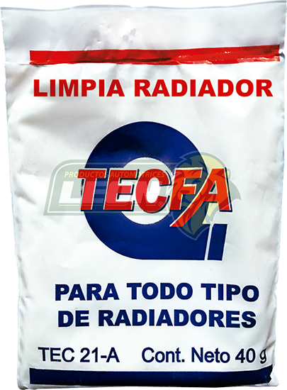 LIMPIA RADIADOR POLVO 40 g. (CARTON c/15 pz.)