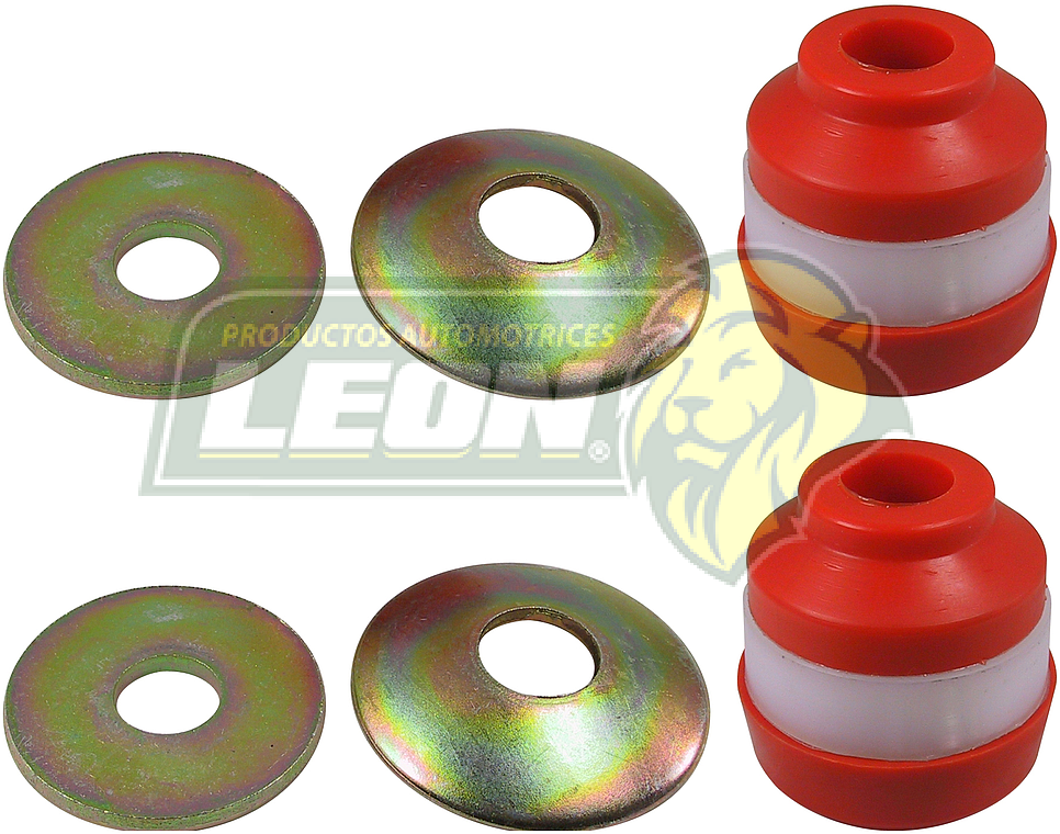 GOMA TIRANTE SUSPENSION FORD BRONCO II 4X2 Y 4X4 84-90, EXPLORER 4X2 Y 4X4 91-1994, F100 4X2 87-96, F150 4X2 87-96, F150 4X4 87-96, F250 4X2 87-98, F350 4X2 87-98, MICROBUS 87-98, RANGER 4X2 Y 4X4 83-97, MAZDA NAVAJO 4X2 Y 4X4 92-94, PICK-UP 4X2 Y 4X4 B2300, B3000 Y B4000 94-97 (56201) ELASTOMERO (JGO. c/10 pz.) 