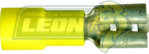 TERMINAL ELECTRICA AISLANTE AMARILLO HEMBRA UNIVERSAL 1/4