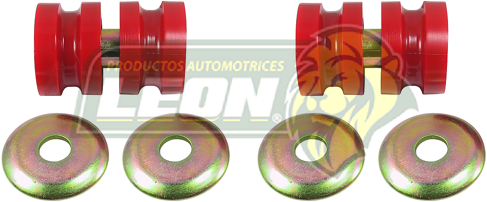 GOMA TIRANTE SUSPENSION NISSAN PK-UP 80-93 (KF200)(64410)(56216) "4 GOMAS + 2 TUBOS” ELASTOMERO