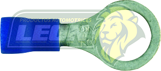 TERMINAL ELECTRICA AISLANTE AZUL OJO 5/16