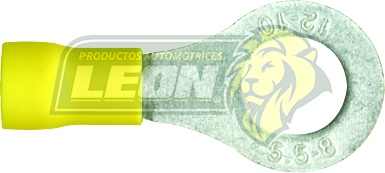 TERMINAL ELECTRICA AISLANTE AMARILLO OJO 5/16