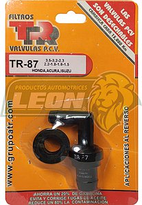 VALVULA PCV TR HONDA ACCORD 2.2L L4 94-96, 2.7L V6 95-97, CRV 2.0L L4 97-01, PASSPORT 3.2L V6 96-01, PRELUDE 2.2L L4 94-97, 2.3L L4 94-96, S2000 2.0L L4 00-03, ACURA SLX 3.2L V6 96-97, 3.5L V6 98-99, ISUZU AMIGO 3.2L V6 98-00, AXIOM 3.5L V6 2002, OASIS 2.3L L4 96-97, RODEO 3.2L V6 96-01, TROOPER 3.2L V6 96-97, 3.5L V6 98-01, VEHICROSS 3.5L V6 99-01 (INC. EMPAQUE)
