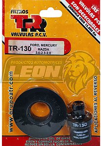 VALVULA PCV TR FORD GHIA 3.0L V6 92-94, THUNDERBIRD SC 3.8L V6 93-94, TOPAZ 2.3L L4 86-87, TEMPO 2.3L L4 86-87, MERCURY COUGAR 3.8L V6 89-90 (INC. EMPAQUE)