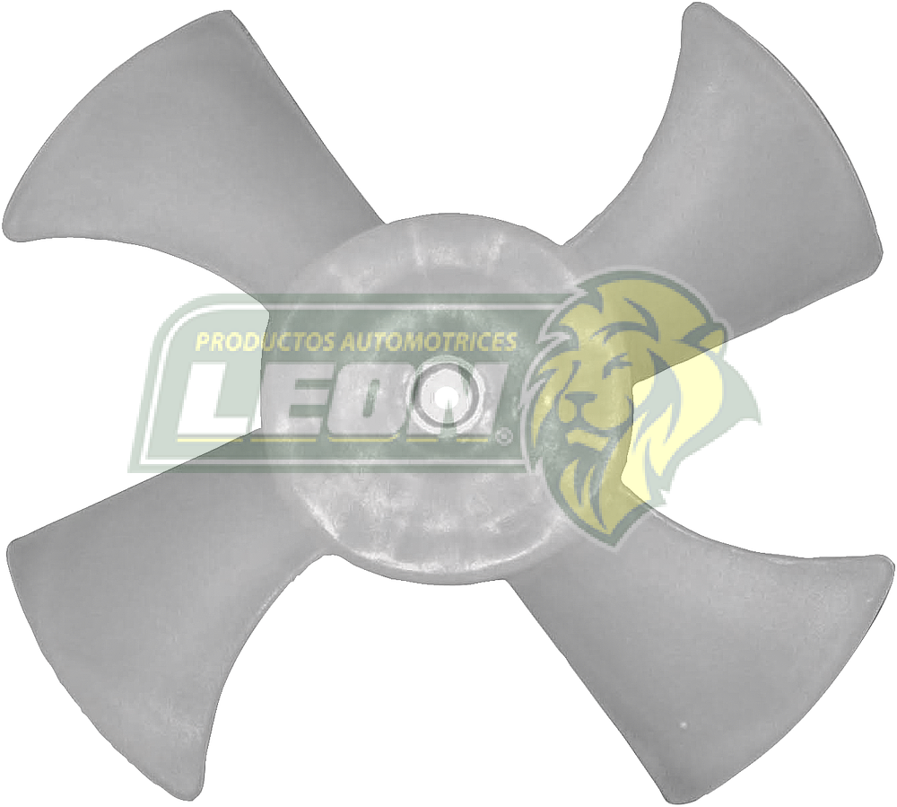 VENTILADOR PLASTICO NISSAN TSURU III, GSII 92-17 HO746B 4 ASPAS ØI: 0.7-0.8 mm, ØE: 28.89 cm