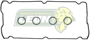 JUNTA TAPA PUNTERIAS CHRYSLER 4 Cil. M.2.0, 2.4L DOHC NEON 2.0L DOHC, CIRRUS, STRATUS 2.4L, (LIGA) 94-04 CONTENIDO 5 PIEZAS, 1 JUNTA TAPA, 4 SELLOS TUBO BUJIAS