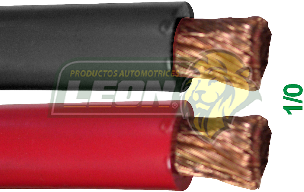 CABLE BATERIA CALIBRE 1/0 SERVICIO PESADO (ROLLO c/10 mt.)