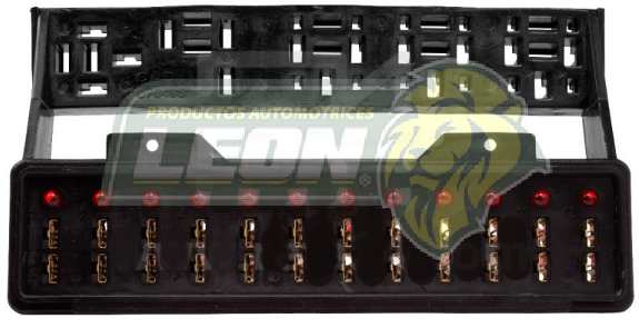 TABLILLA PORTAFUSIBLE P/12 FUSIBLES DE CLAVIJA VW SEDAN MODERNO C/FOCOS INDICADORES APVWL