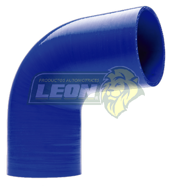 MANGUERA SILICON AZUL CODO 90° 2” 1/2
