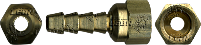 CONEXION COPLE PARA MANGUERA BAJA PRESION MANGUERA A HEMBRA GIRATORIA ABOC. 45° ØI DE MANG.: 3/8 ØE DE TUBO COBRE 3/8