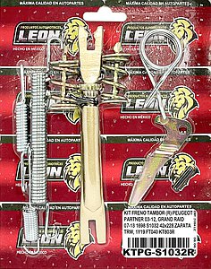 KIT FRENO TAMBOR (R) PEUGEOT PARTNER 03-12, GRAND RAID 07-13 1698 S1032 42x228 ZAPATA TRW, 1Y19 FT040 KT803R