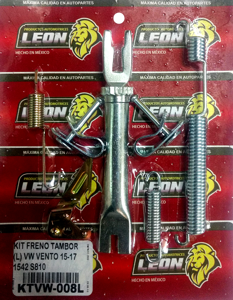KIT FRENO TAMBOR (L) VW VENTO 15-20 1542 S810 KT008L