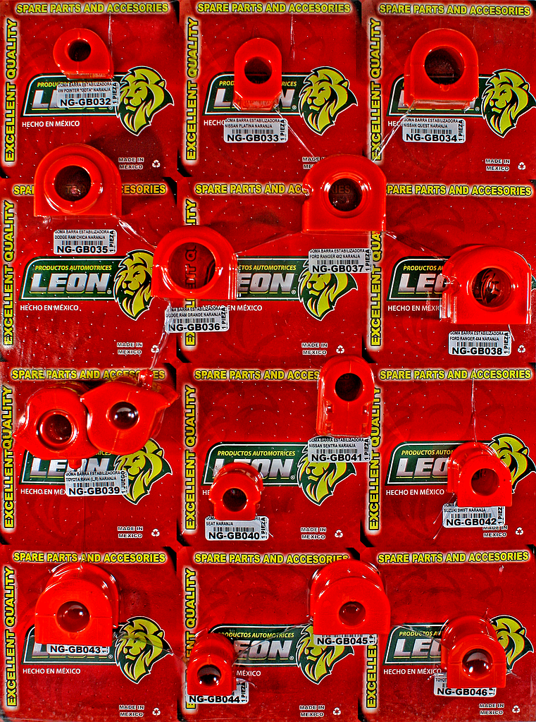 MUESTRARIO DE GOMAS “LINEA NARANJA” (C)