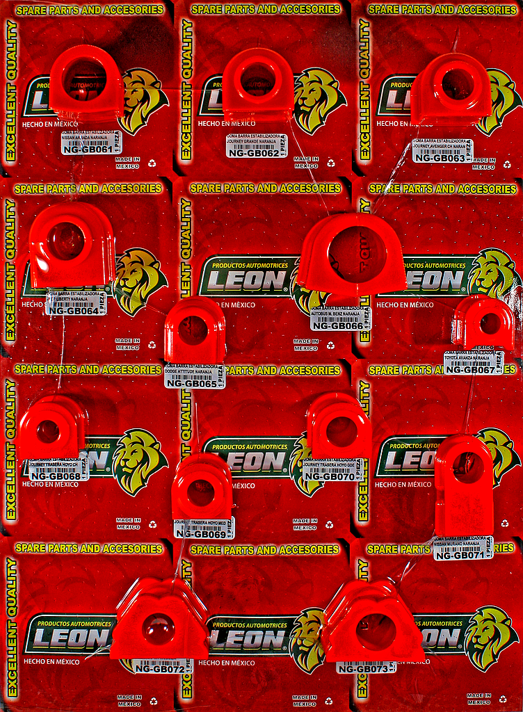 MUESTRARIO DE GOMAS “LINEA NARANJA” (E)