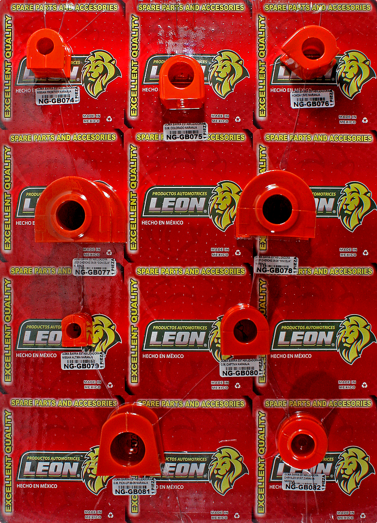 MUESTRARIO DE GOMAS “LINEA NARANJA” (F)