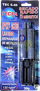 PLASTIACERO 5 MIN JERINGA 25 ML	