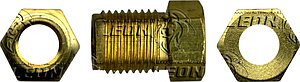 CONEXION TUERCA PARA TUBO DE FRENOS R: 12x1.0 mm ØE DE TUBO: 1/4 (VW) “ESPECIAL”