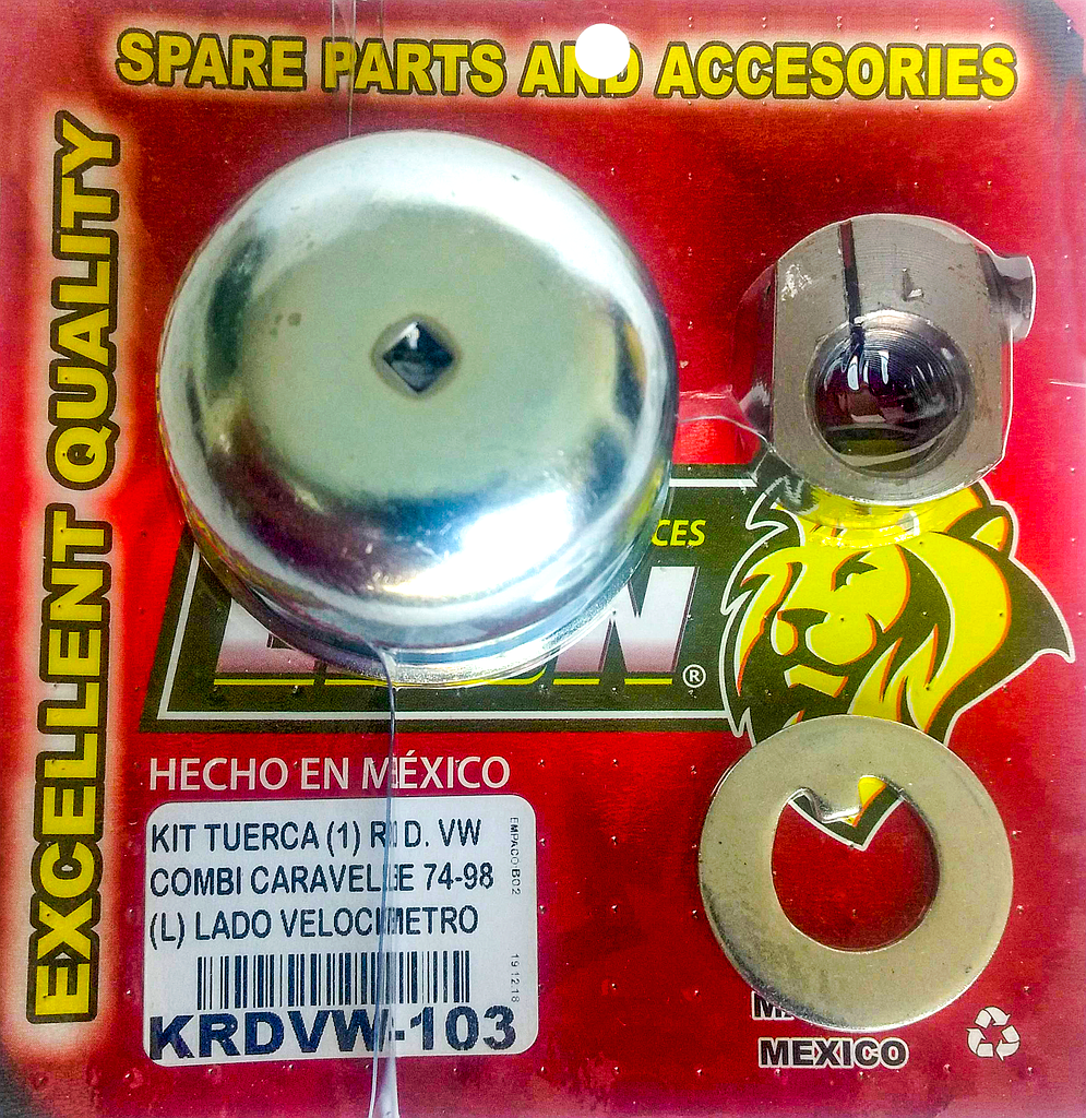 KIT TUERCA (1) R.D. VW COMBI CARAVELLE 74-98 (L) LADO VELOCIMETRO