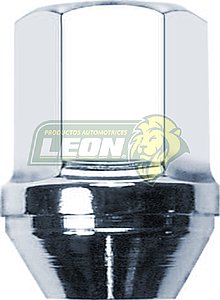 TUERCA CROMADA 14x1.50 mm LL.22 mm L: 36 MM DODGE DURANGO, RAM CAMIONETA 1500, 2000, 2500, 3000, 3500, JEEP GRAND CHEROKEE 11-15, G.M. Y G.M.C. CHEYENNE, COLORADO, EQUINOX, SILVERADO 1500-3500, SUBURBAN, TAHOE, TRAVERSE 00-16, ACADIA, CANYON, SIERRA 1500 A 3500, YUKON TERRAIN 00-16, ENCLAVE 00-15, ESCALADE 00-15 (01-290-2)