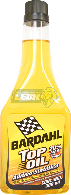 ADITIVO LIMPIADOR PARA GASOLINA TOP OIL AMARILLO 300 ml.