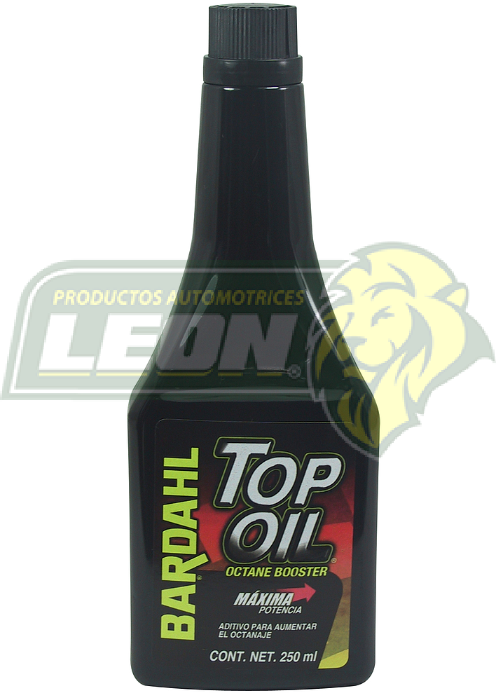 ADITIVO PARA AUMENTAR EL OCTANAJE OCTANE BOOSTER TOP OIL NEGRO 300 ml.