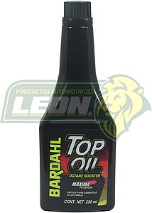 ADITIVO PARA AUMENTAR EL OCTANAJE OCTANE BOOSTER TOP OIL NEGRO 300 ml.