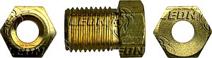 CONEXION TUERCA PARA TUBO DE FRENOS R: 10x1.0 mm ØE DE TUBO: 5 mm