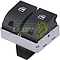 INTERRUPTOR ó SWITCH “LEVANTAVIDRIOS” VW POLO 1.6L 03-07, LUPO 1.6L 05-09, CROSS FOX 1.6L 06-17, POINTER 1.8L 98-10, GOL 09-12 (COMANDO DOBLE DELANTERO (L) 2 Y 4 PUERTAS, CONTROLA LOS CRISTALES DELANTEROS)