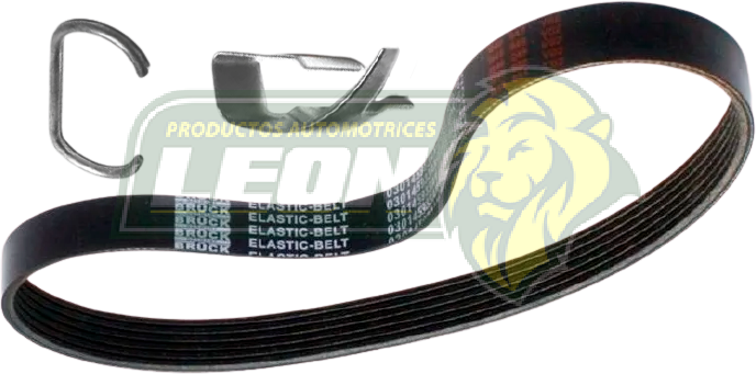 BANDA ALTERNADOR VW GOL 1.6L 09-20, CROSSFOX 1.6L 06-17 SIN AIRE C/DIR. HIDR. 09-13 EPDM CON ACCESORIO DE INSTALACION (6PK762, 030145933AN-ELAST)