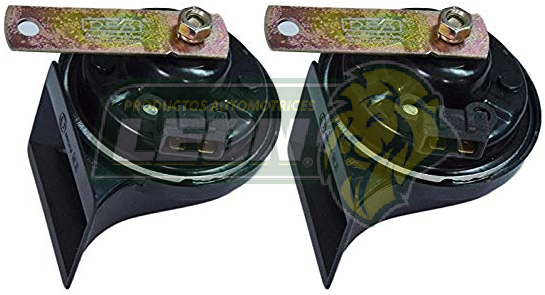 BOCINAS (CLAXON) VW JETTA A4 2.0L 99-15, GOLF A4 2.0L 99-07, DERBY 1.8L 95-09, SHARAN 1.8T 01-08, ALHAMBRA 1.8T 02-08, SEAT CORDOBA 1.6L 99-02, IBIZA 1.6L 00-02 (2 PZAS. AGUDO Y GRAVE) “CARACOL”